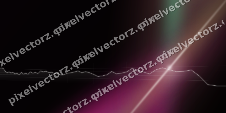Glowing neon chart background in magenta and pink