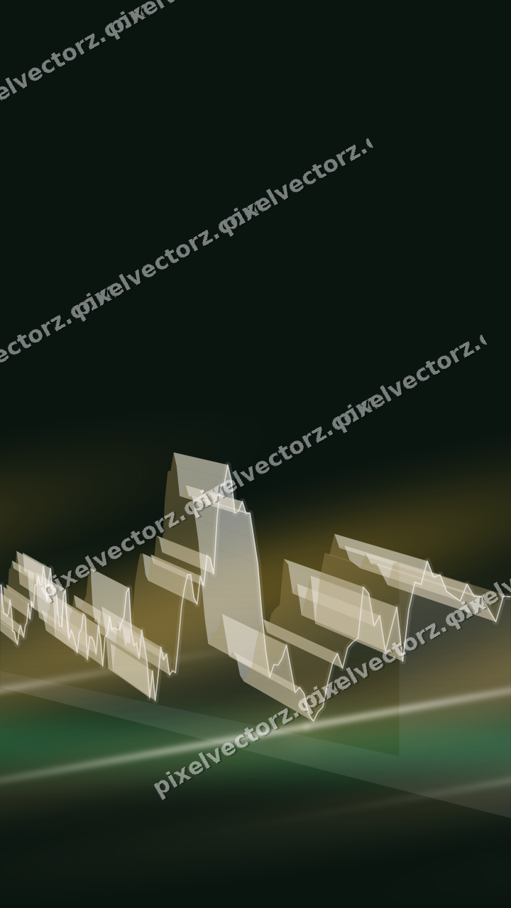 Nahtloser Neon Diagramm Hintergrund in Bernstein und Grün