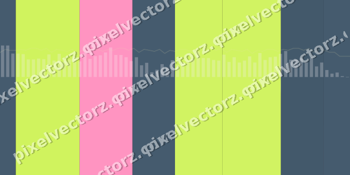 Glowing neon chart background in lime and amber