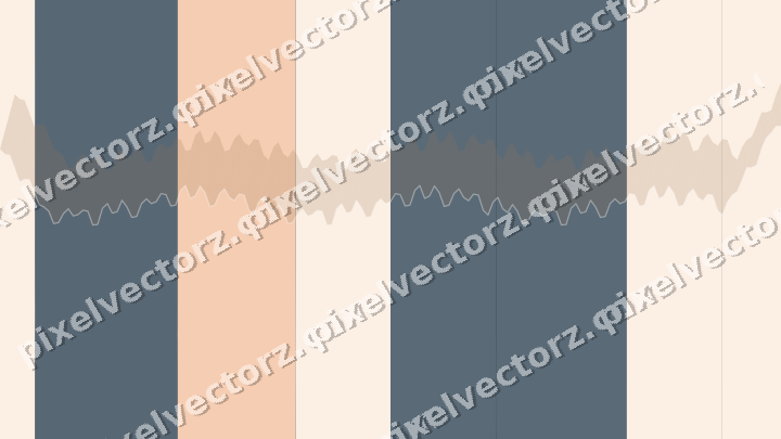 Glowing neon chart background in blue and orange