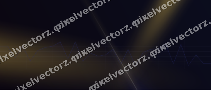 Glowing neon chart background in blue and amber