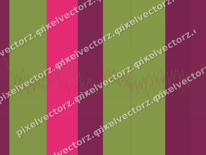 Glowing neon chart background in lime and pink