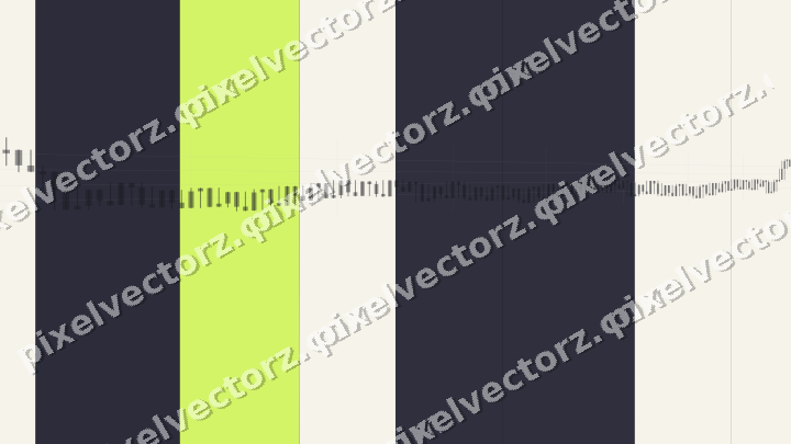 Glowing neon chart background in purple and lime
