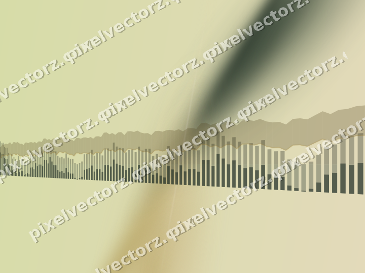 Soft pastel chart background in dark green and amber