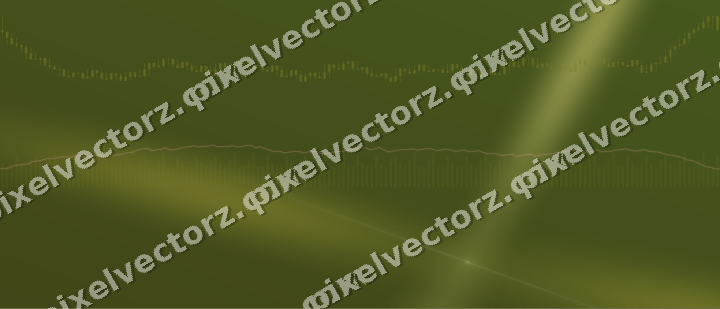 Glowing neon chart background in yellow and red