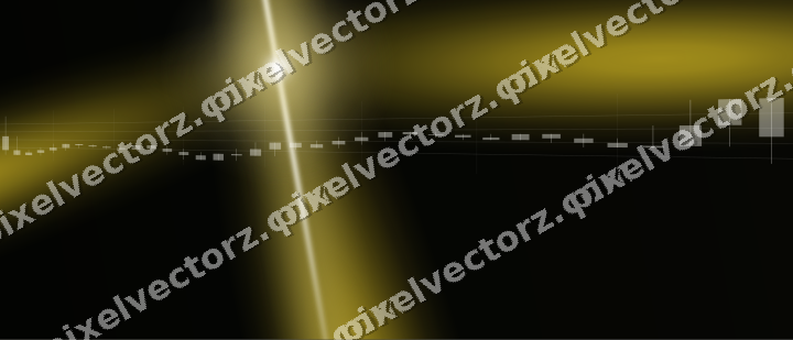 Glowing neon chart background in amber and yellow