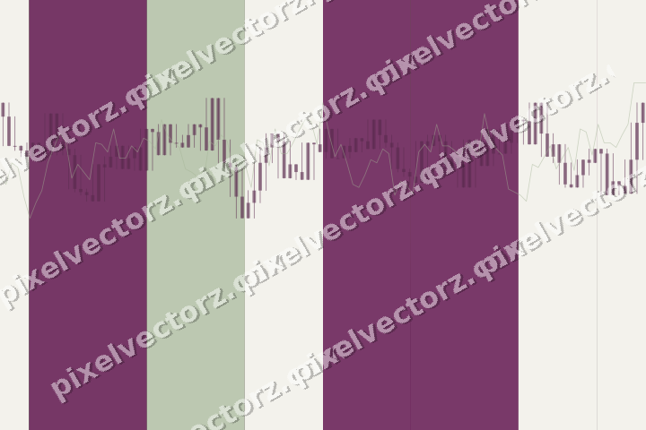 Glowing neon chart background in magenta and lime