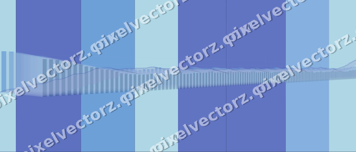 Glowing neon chart background in blue and cyan