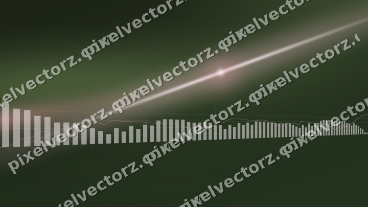 Glowing neon chart background in pink and dark lime