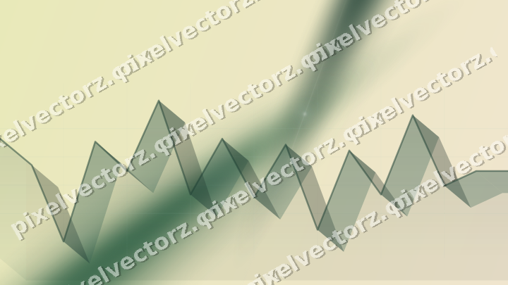 Soft pastel chart background in dark green and red