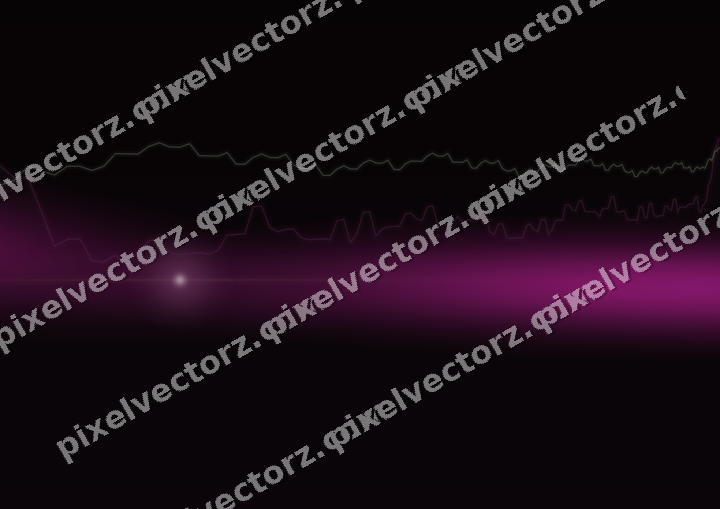 Glowing neon chart background in magenta and lime