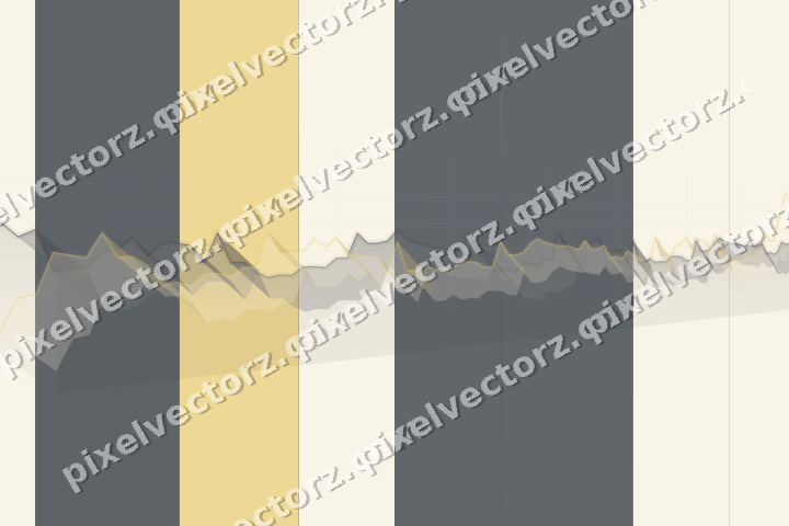Glowing neon chart background in blue and amber