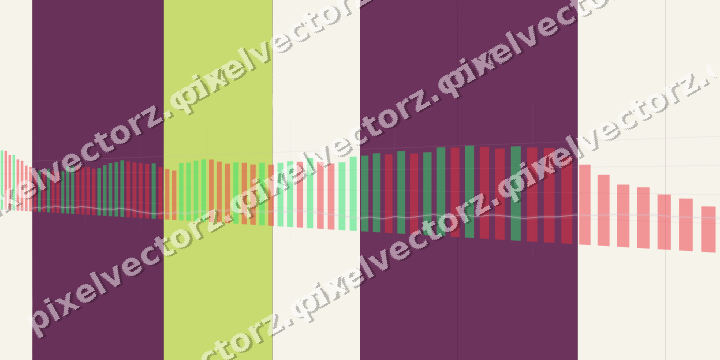 Glowing neon chart background in dark magenta and lime