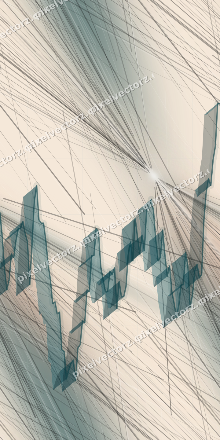 Nahtloser Pastell Diagramm Hintergrund in Dunkelpetrol und Orange