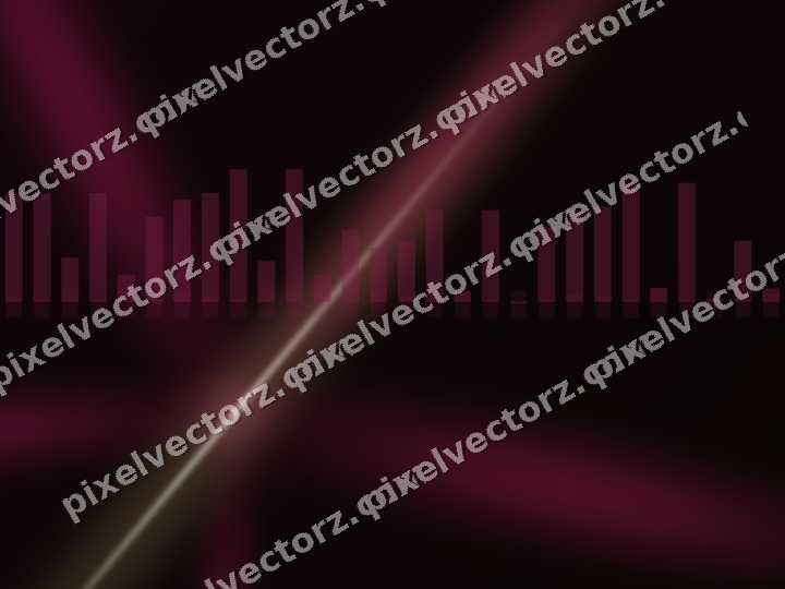 Glowing neon chart background in pink and yellow