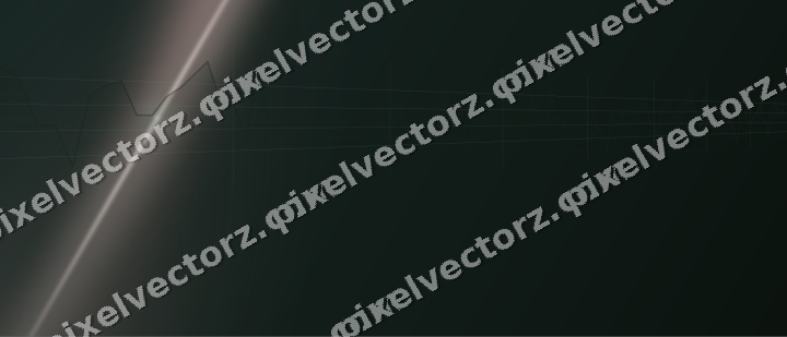 Glowing neon chart background in dark green and red