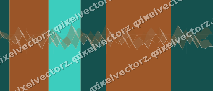 Soft pastel chart background in orange and teal