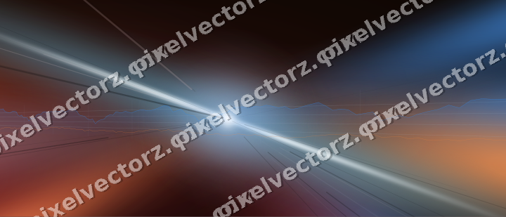 Glowing neon chart background in blue and red
