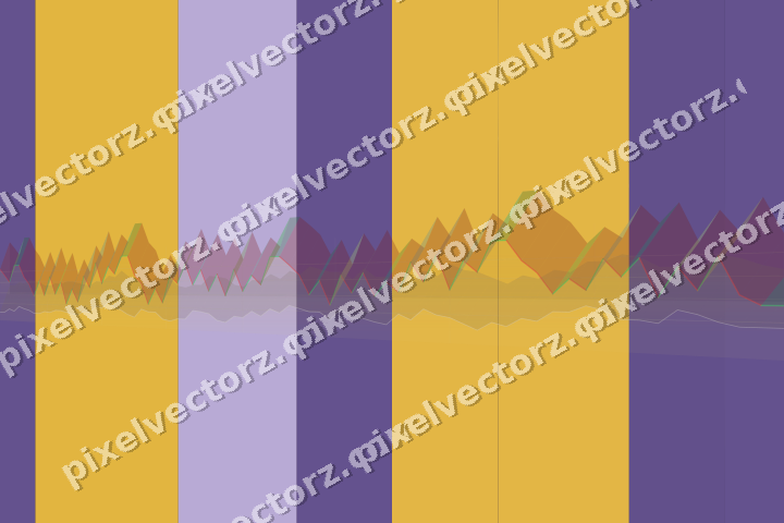 Glowing neon chart background in amber and purple