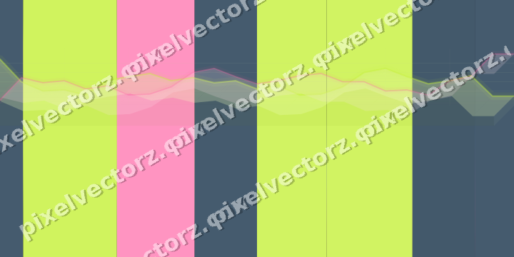 Glowing neon chart background in lime and amber
