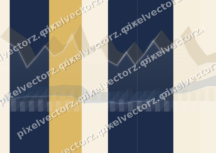 Soft pastel chart background in dark blue and amber