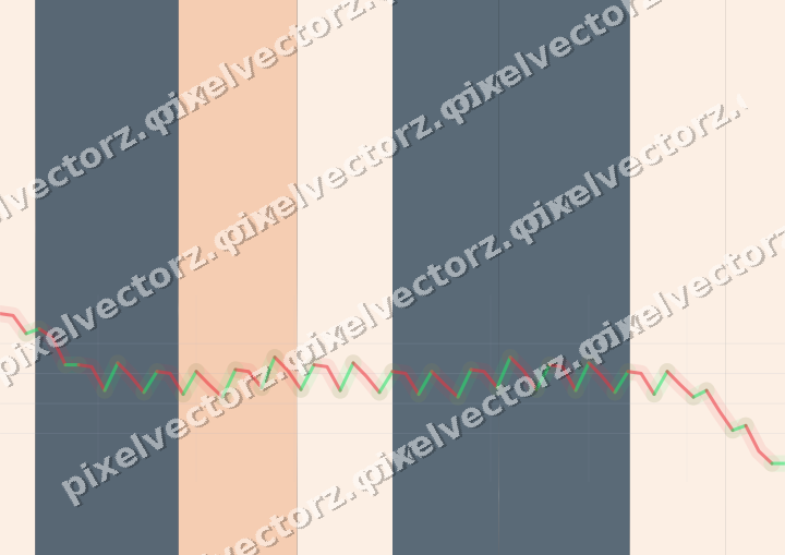 Glowing neon chart background in blue and orange
