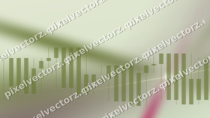 Soft pastel chart background in lime and pink