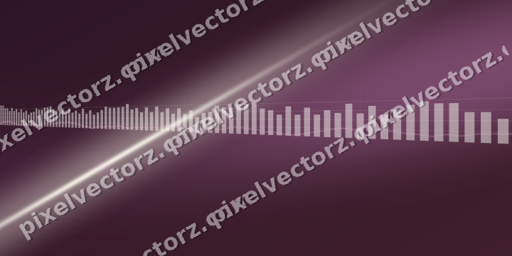 Glowing neon chart background in dark magenta and lime