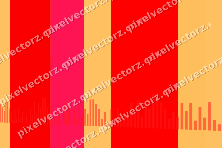 Soft pastel chart background in red and orange