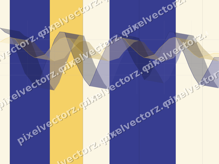 Glowing neon chart background in blue and amber