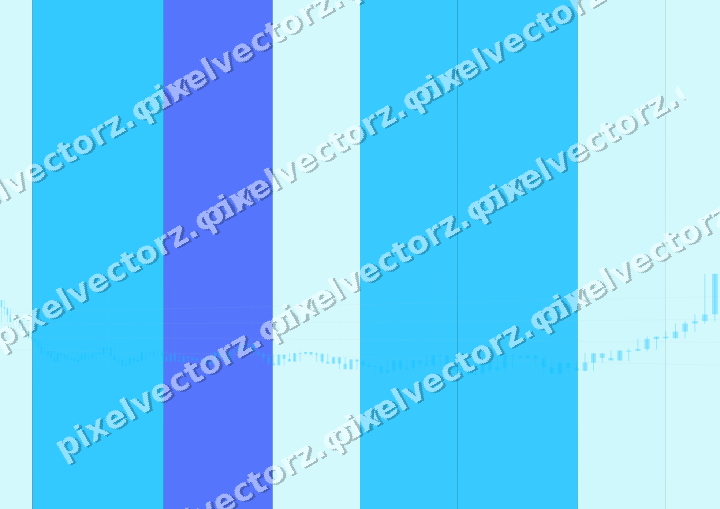 Glowing neon chart background in cyan and teal