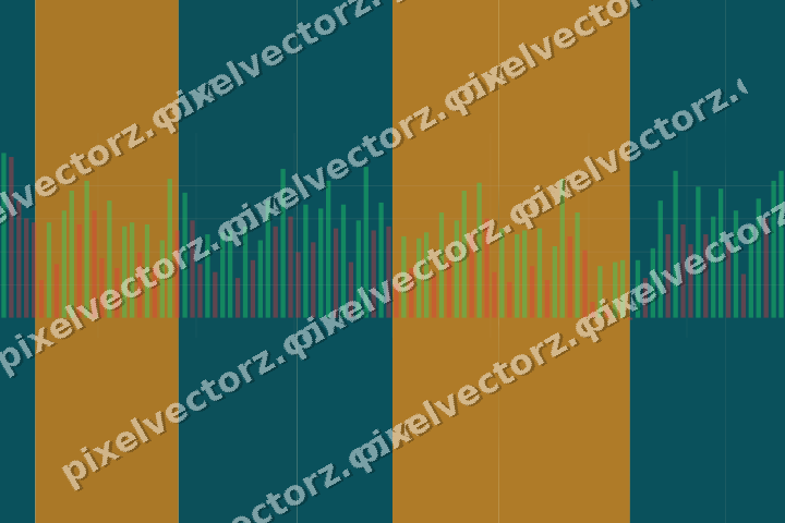 Soft pastel chart background in amber and dark teal