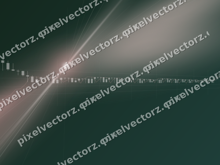 Glowing neon chart background in red and dark green