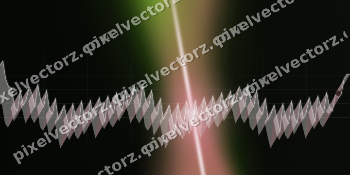 Glowing neon chart background in pink and lime