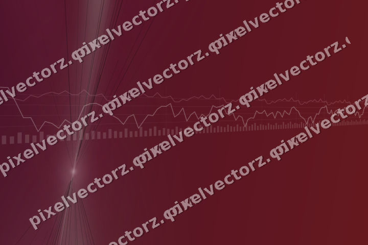 Glowing neon chart background in dark pink and green
