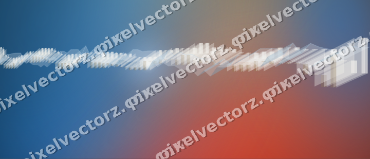 Glowing neon chart background in blue and red