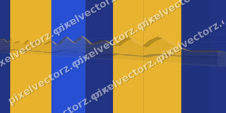 Glowing neon chart background in amber and blue