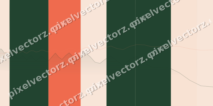 Soft pastel chart background in dark green and red