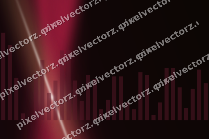 Glowing neon chart background in pink and amber