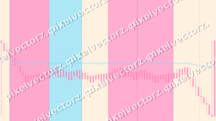 Glowing neon chart background in pink and cyan