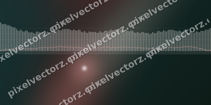 Glowing neon chart background in dark red and dark green