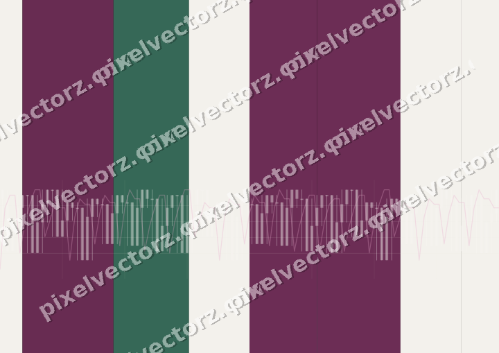 Glowing neon chart background in magenta and pink