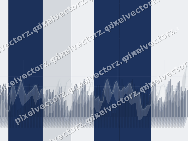 Glowing neon chart background in blue