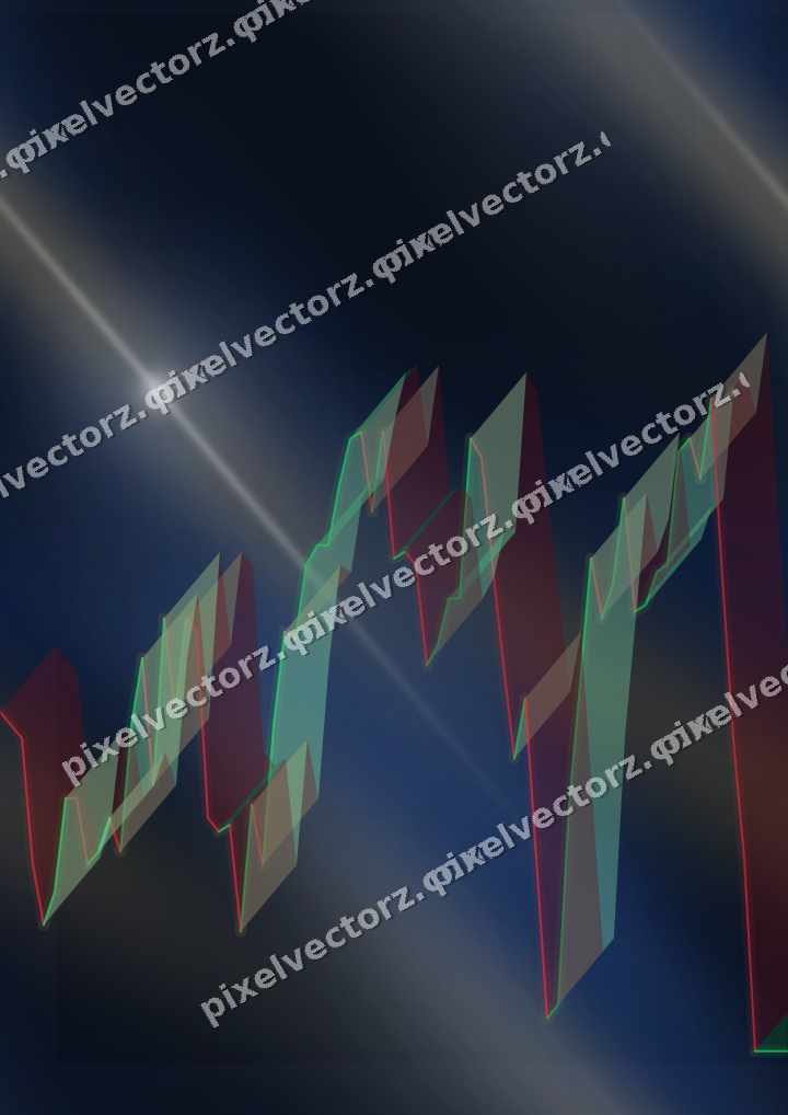 Nahtloser Neon Diagramm Hintergrund in Blau und Bernstein