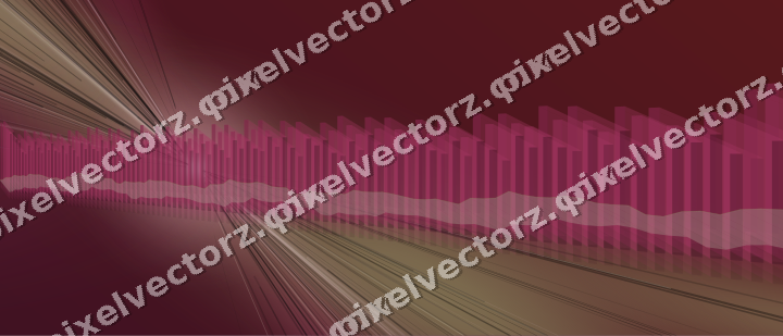 Glowing neon chart background in dark pink and yellow