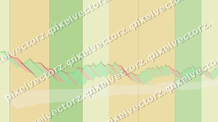 Glowing neon chart background in lime and yellow