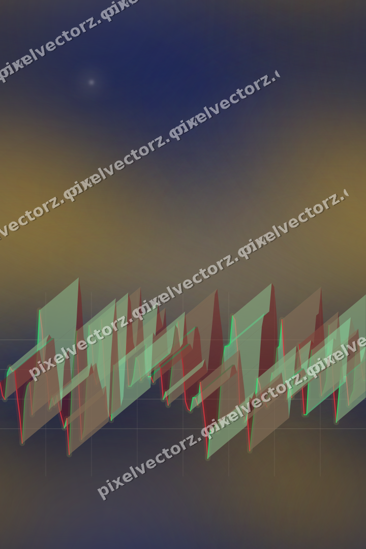 Nahtloser Neon Diagramm Hintergrund in Bernstein und Blau
