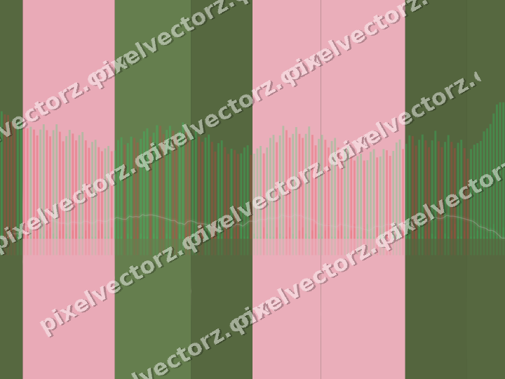 Glowing neon chart background in pink and dark lime