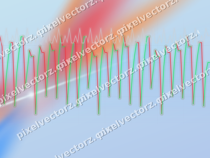 Soft pastel chart background in blue and red