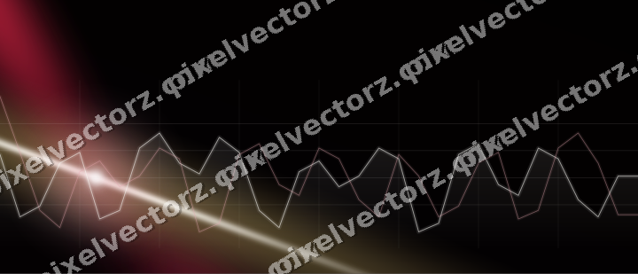 Glowing neon chart background in pink and amber
